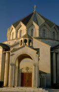 church dome entrance Vintage A4 Photo Print