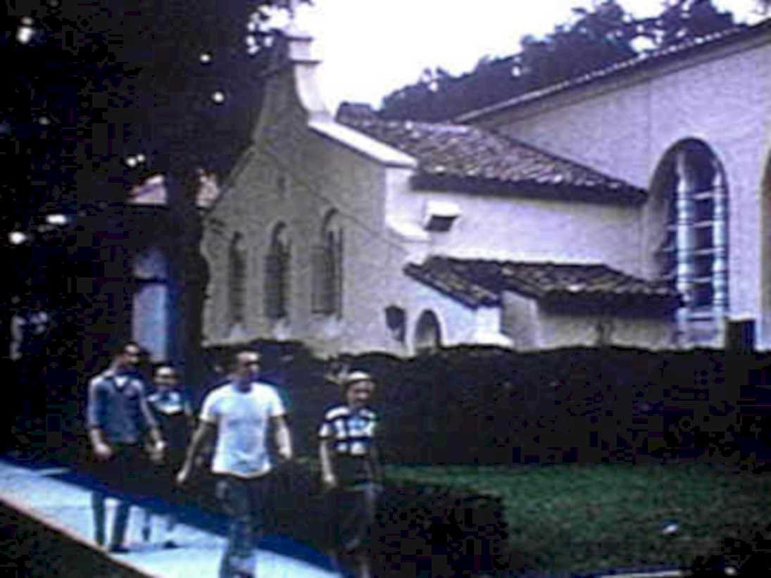 church exterior group1980s 1990s A4 Photo Print