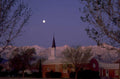 church mountains steeple 1980s 1990s A4 Photo Print
