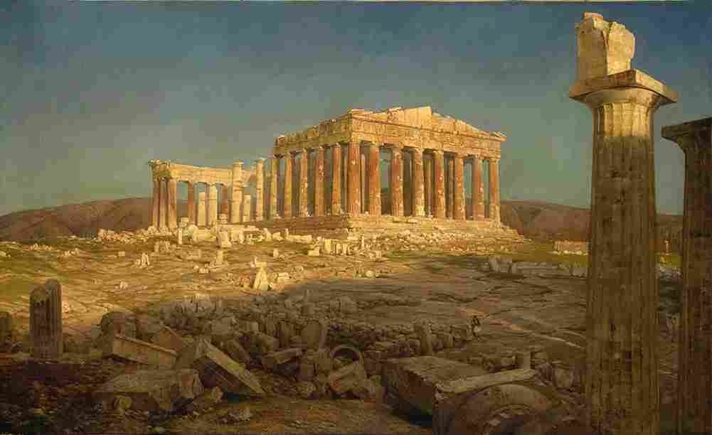 church parthenon Art A4 Photo Print