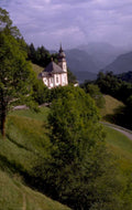 church spire hills 1980s 1990s A4 Photo Print