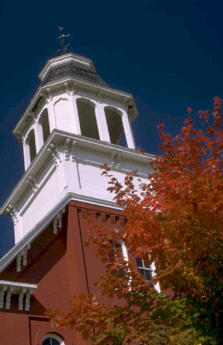 church steeple maple 1980s 1990s A4 Photo Print
