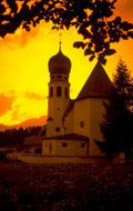 church sunset bavaria 1980s 1990s A4 Photo Print