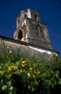 church tower caribbean 1980s 1990s A4 Photo Print