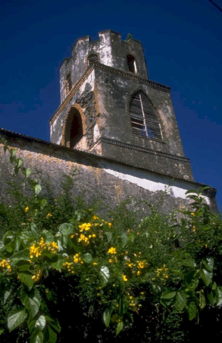 church tower caribbean 1980s 1990s A4 Photo Print