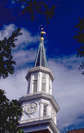 church tower salem 1980s 1990s A4 Photo Print