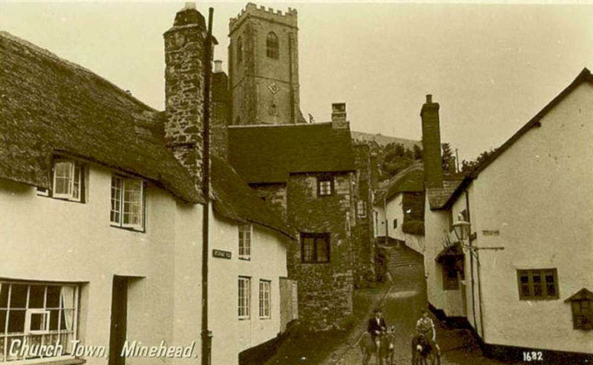 church town mineheadVintage 1880s 1900s A4 Photo Print