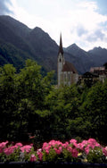 church wies mountains 1980s 1990s A4 Photo Print