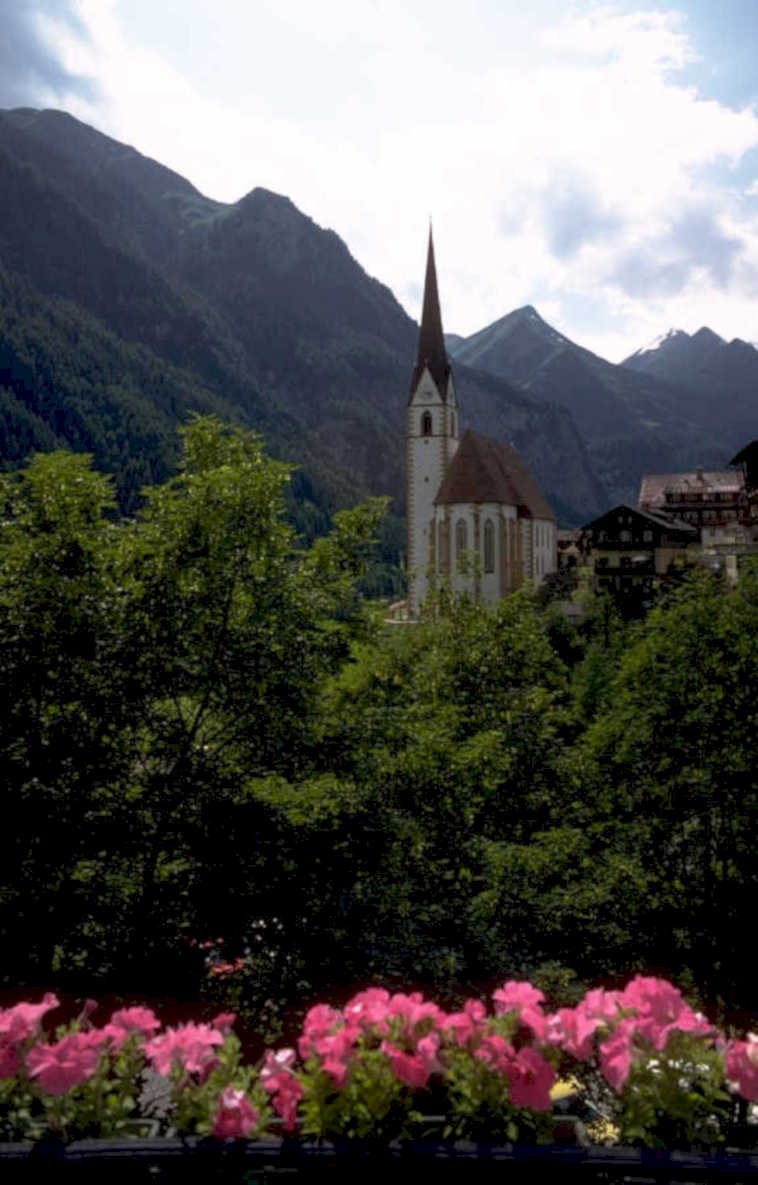 church wies mountains 1980s 1990s A4 Photo Print