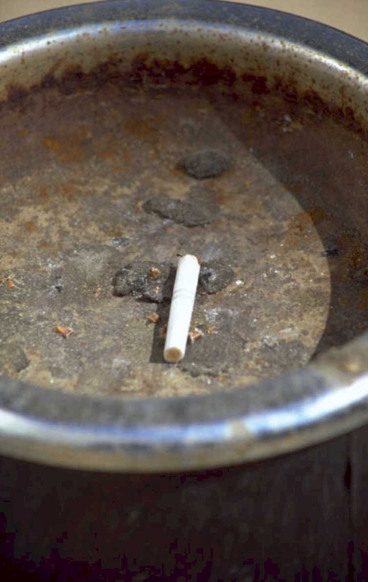 cigarette waste ashtray 1980s 1990s A4 Photo Print
