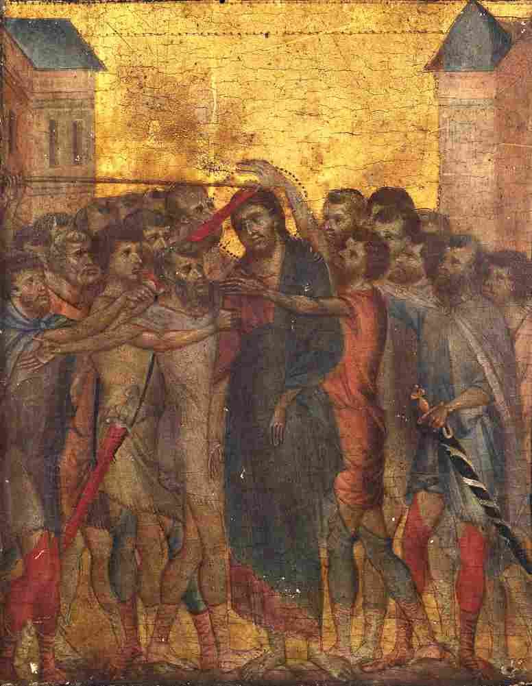 cimabue christ mocked Art A4 Photo Print