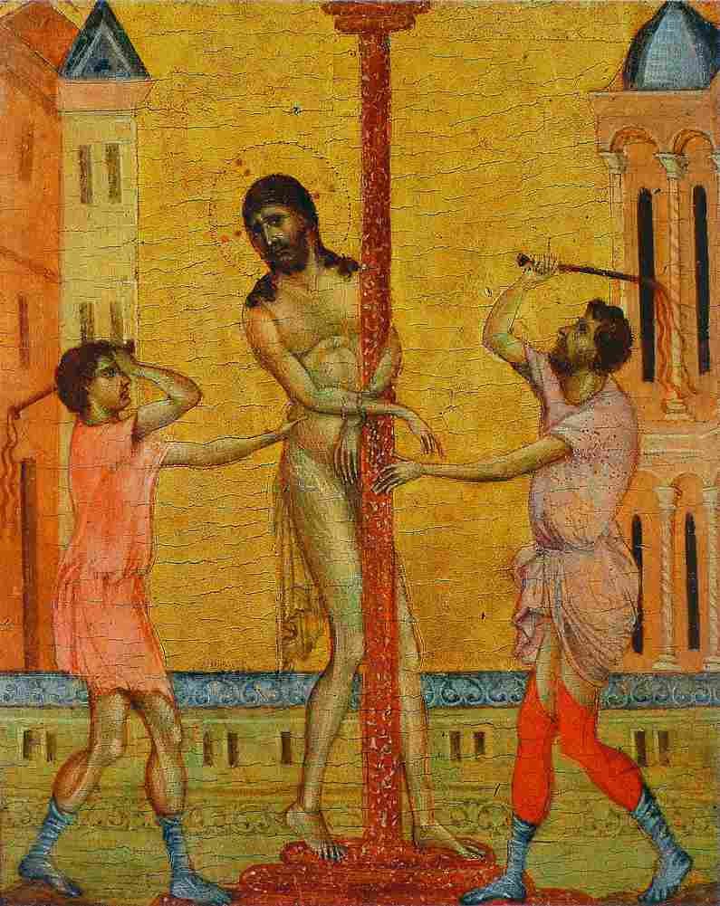 cimabue flagellation Art A4 Photo Print