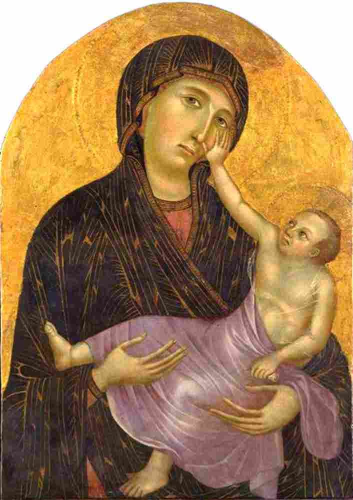 cimabue madonna with child Art A4 Photo Print