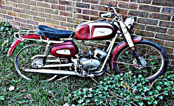 cimatti moped motorbike A4 Photo Print