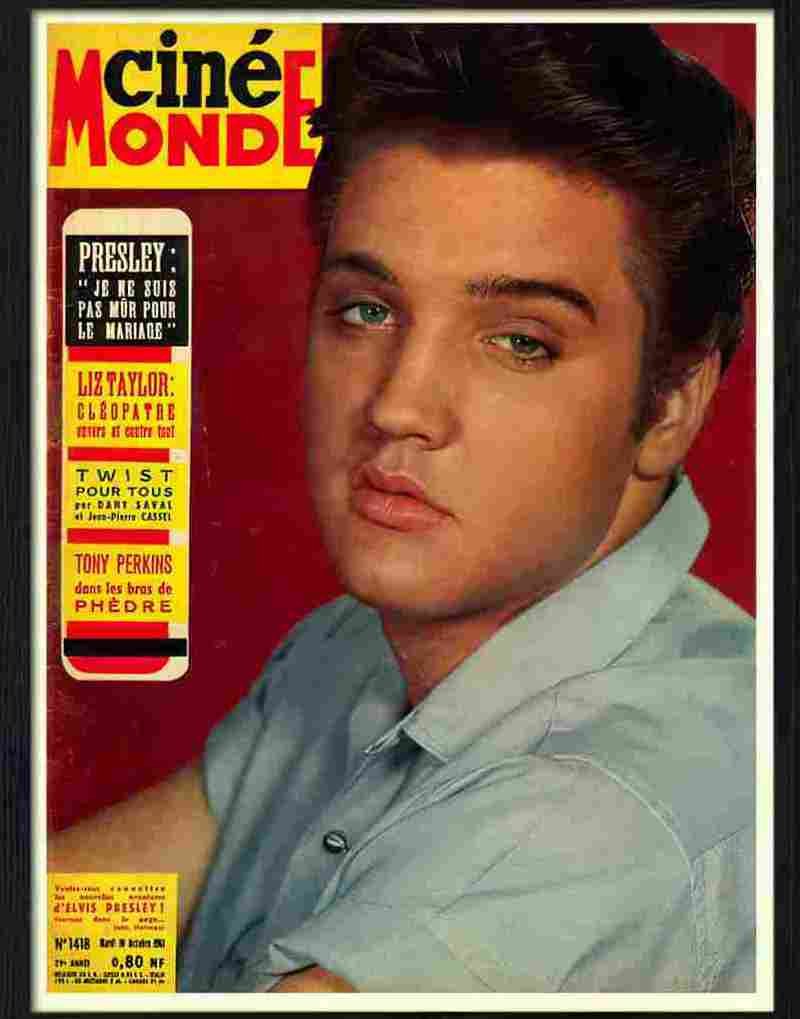 cine monde elvis cover Advert A4 Photo Print
