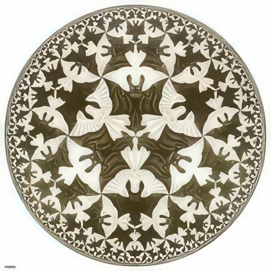 circle limit ii mc escher A4 Photo Print
