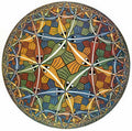 circle limit iii mc escher 1959 A4 Photo Print