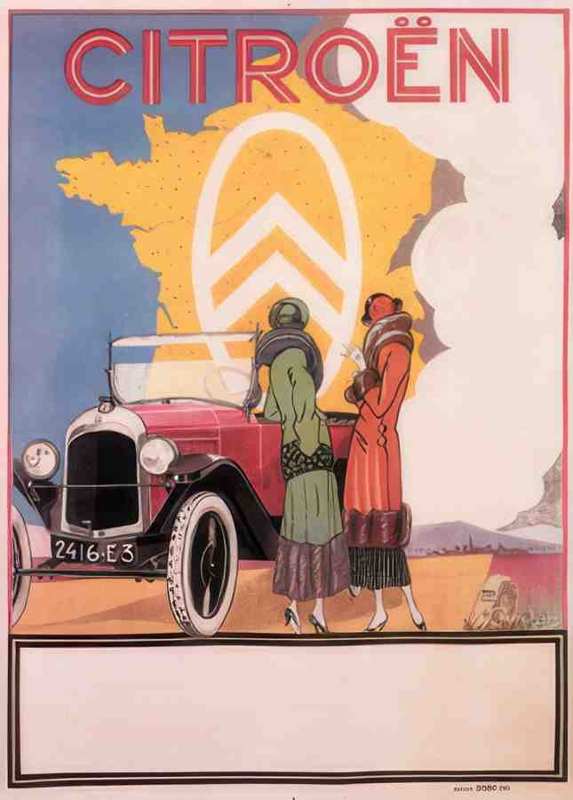 citroen larger Vintage Advert A4 Photo Print