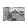 citta del vaticano piazza e basilica di s pietro knackstedt nather 10 ed ditta g villa Vintage A4 Photo Print