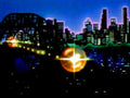city bridge lights1980s 1990s A4 Photo Print