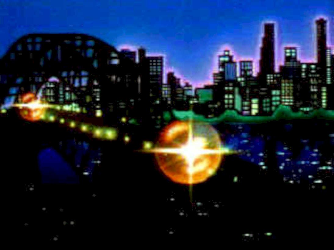 city bridge lights1980s 1990s A4 Photo Print