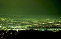 city lights nightscape Vintage A4 Photo Print