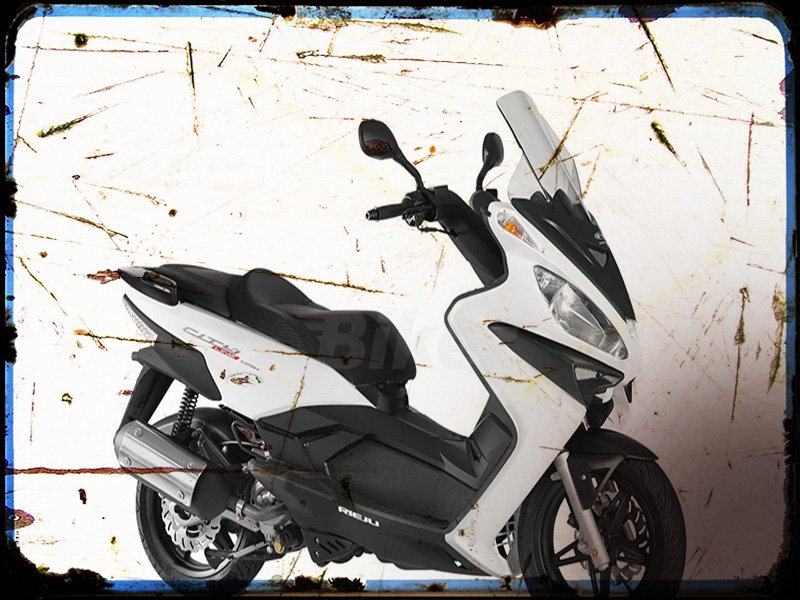 city line 125 i.e. Rieju A4 Photo Print Motorbike Vintage Aged