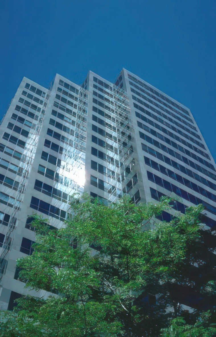 city office building Vintage A4 Photo Print