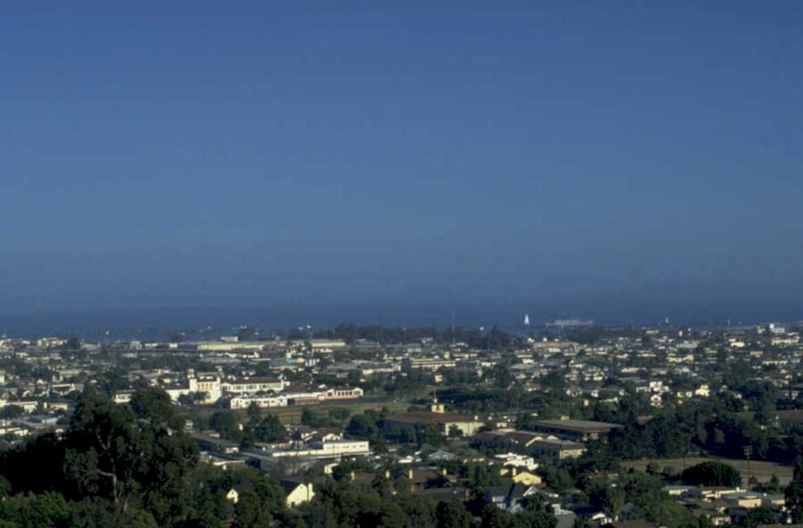 city scape hills 1980s 1990s A4 Photo Print