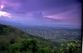 city skyline hills Vintage A4 Photo Print