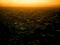 city sunset skyline1980s 1990s A4 Photo Print