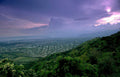 cityscape dusk tropical Vintage A4 Photo Print