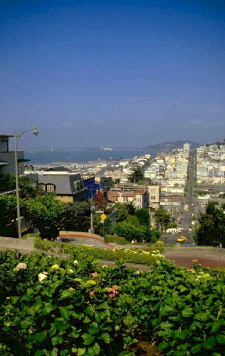 cityscape san francisco 1980s 1990s A4 Photo Print