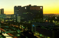 cityscape sunset irvine Vintage A4 Photo Print
