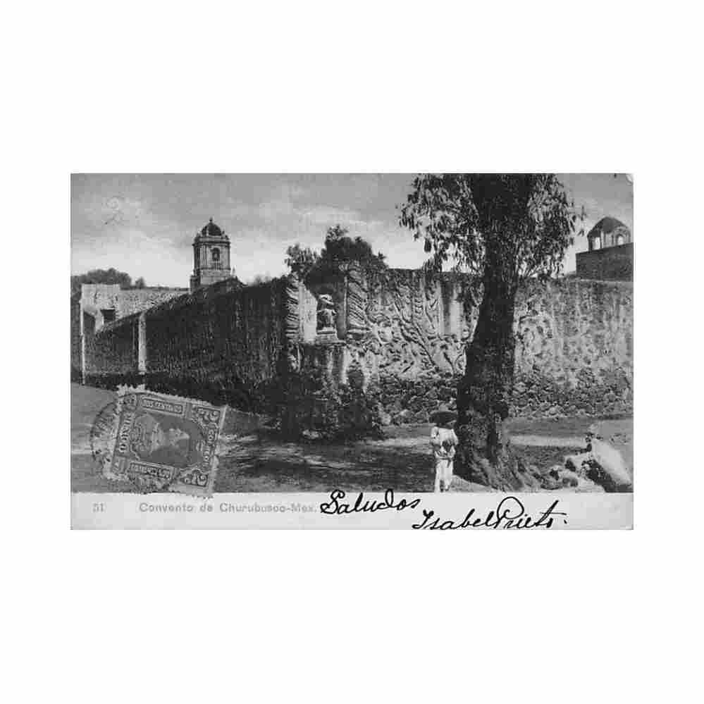 ciudad de mexico convento de churubusco ed j g hatton 51 Vintage A4 Photo Print