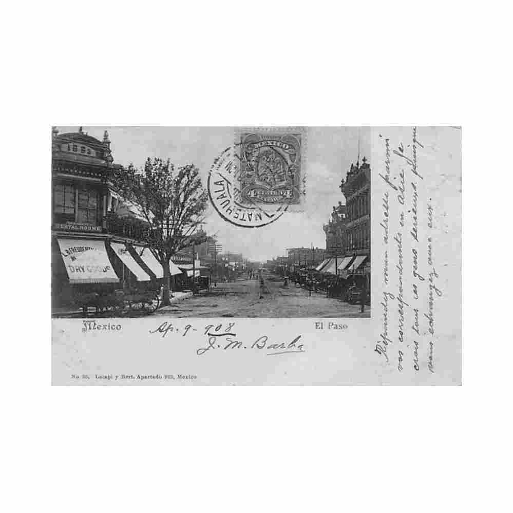 ciudad de mexico el paso l b freudenthal store ed latapi y bert 30 Vintage A4 Photo Print