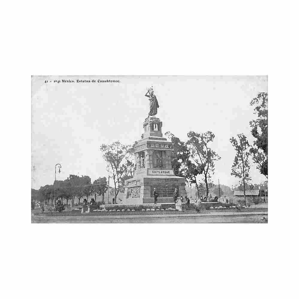 ciudad de mexico estatua de chaultepec ed f martin 41 Vintage A4 Photo Print