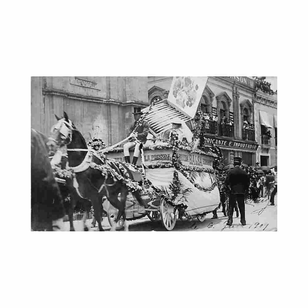 ciudad de mexico fiesta floral carro de balsa hermanos la prueba ed garcia Vintage A4 Photo Print