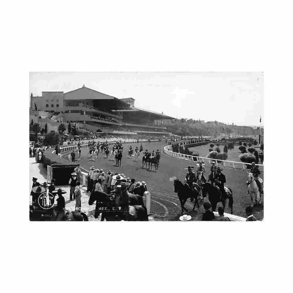 ciudad de mexico hipodromo ed desconocido Vintage A4 Photo Print