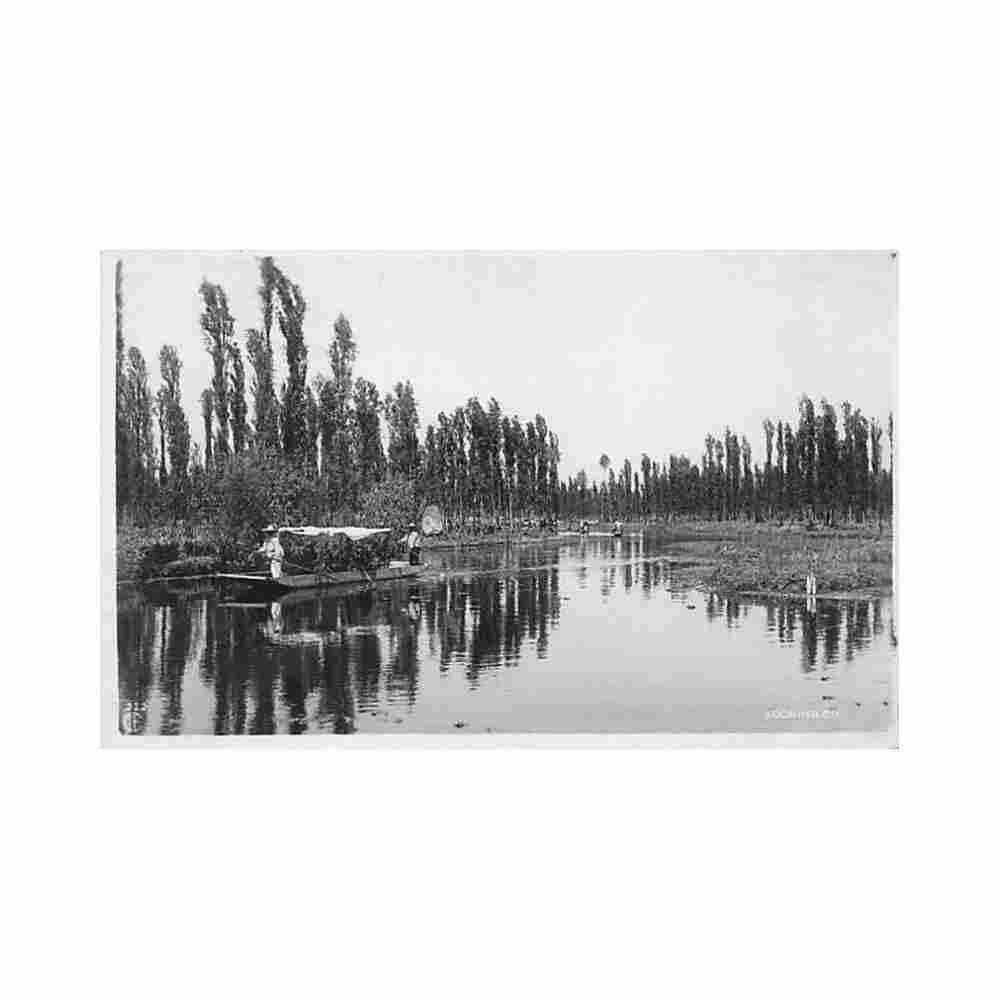 ciudad de mexico xochimilco postal foto ed desconocido 322 Vintage A4 Photo Print