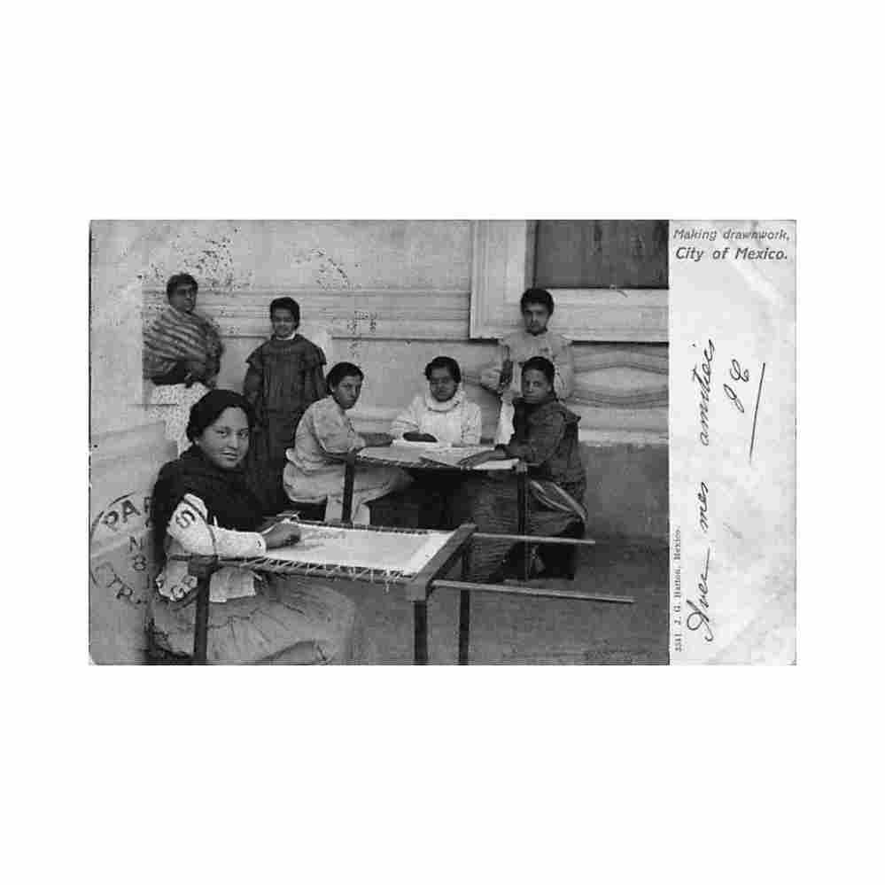 ciudad mexico encajeras ed j g hatton 3341 Vintage A4 Photo Print
