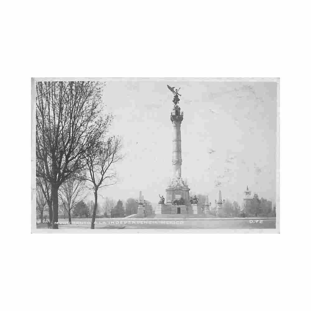ciudad mexico monumento a la independencia foto postal ed desconocido d72 Vintage A4 Photo Print