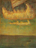 ciurlionis cloud boat Art A4 Photo Print