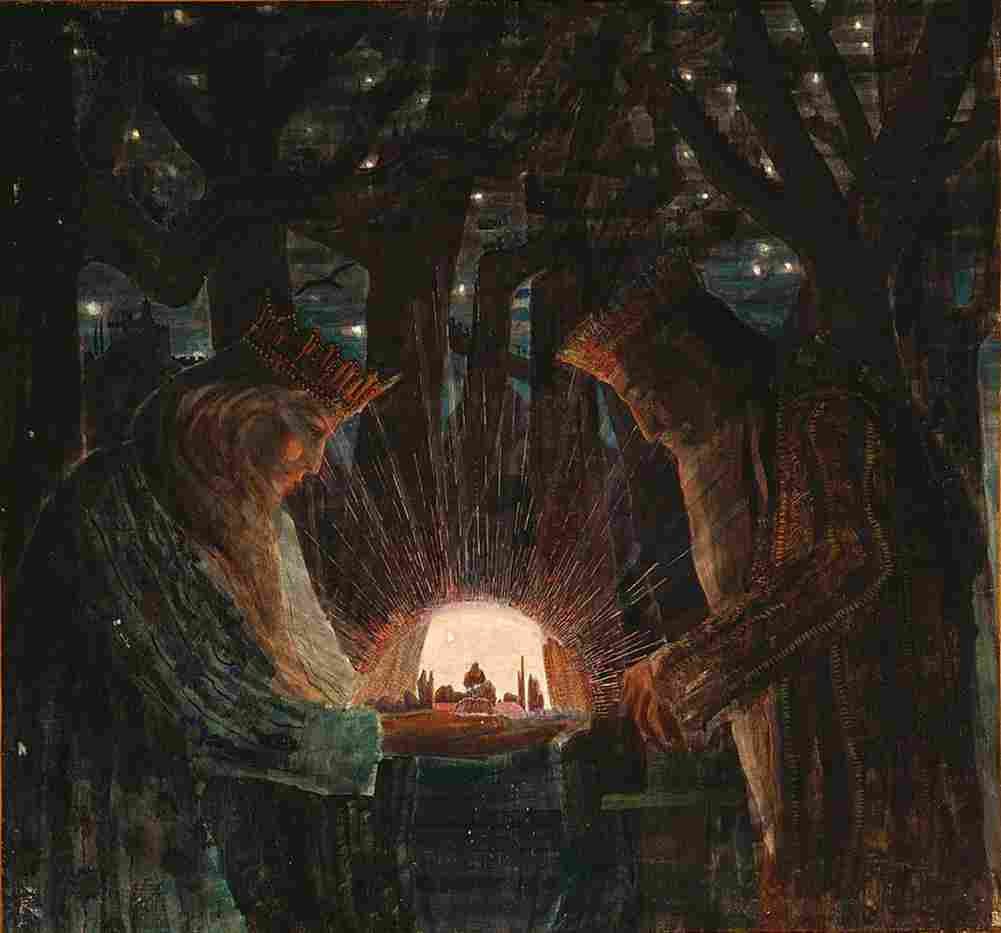 ciurlionis kings fairy tale Art A4 Photo Print