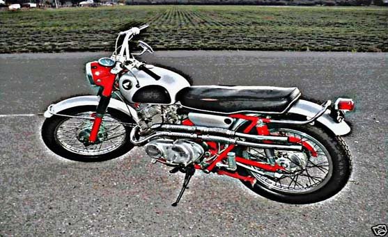 cl77 motorbike A4 Photo Print