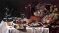 claesz pieter still life with turkey pie Art A4 Photo Print