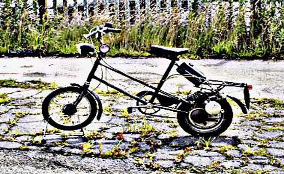clark motorbike A4 Photo Print