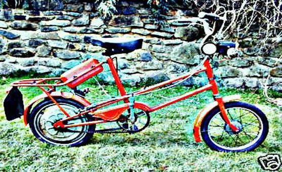 clark scamp motorbike A4 Photo Print