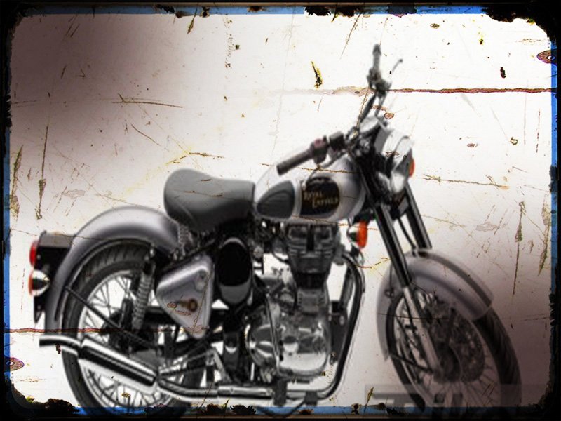 classic 500 c5 classic A4 Photo Print Motorbike Vintage Aged