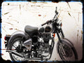 classic 500 c5 classic Enfield A4 Photo Print Motorbike Vintage Aged